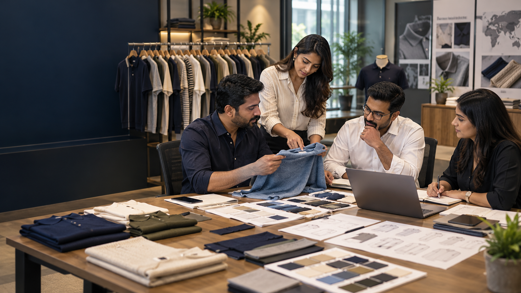 OZY Knits garment sourcing consultation team